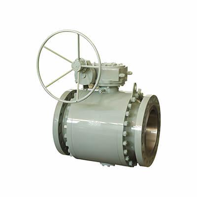 RF RTJ flanged ends soft seal forged steel trunnion mounted type ball valve