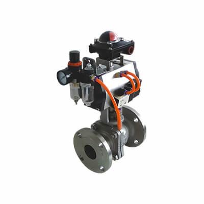 Stainless steel Q64IF/Y type pneumatic ball valve