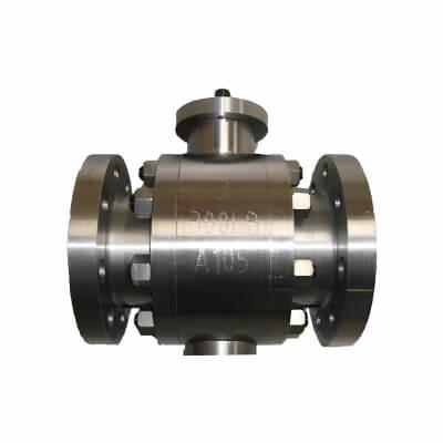 Three piece type high-pressure forged steel fixed ball valve